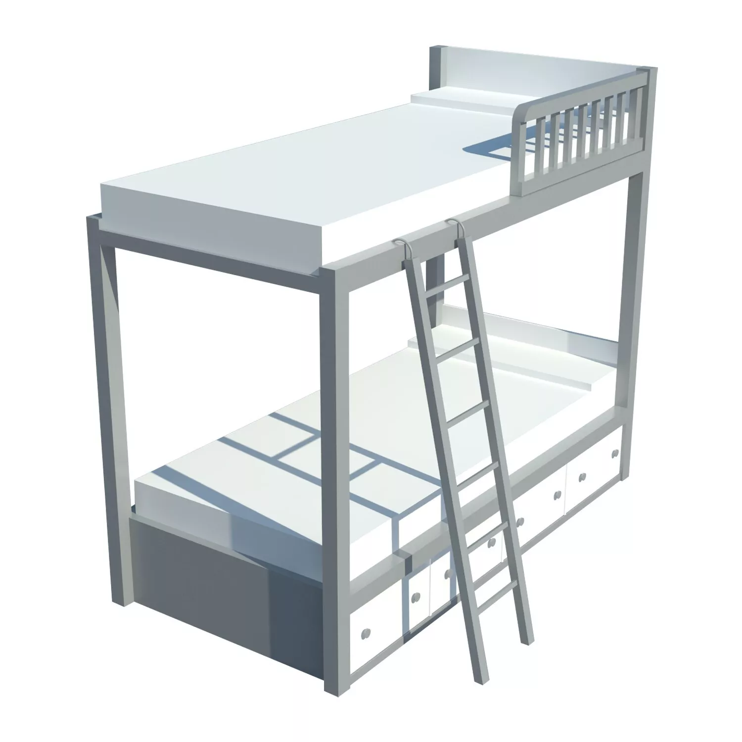 Bunk Bed with Storage Plans DIY Build Your own Bun